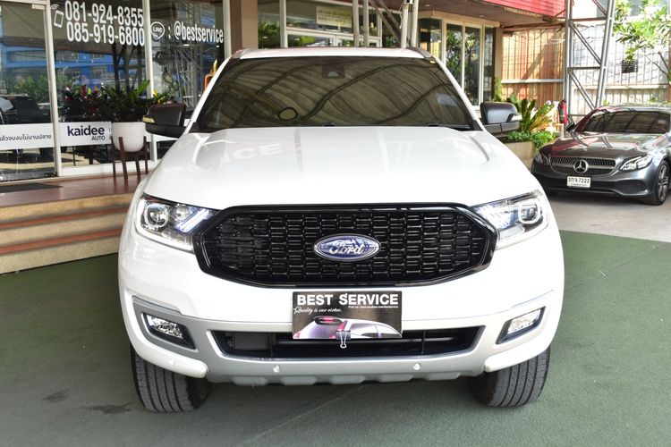 Ford Everest 2018 2.2 Titanium Plus Utility-car ดีเซล ไม่ติดแก๊ส เกียร์อัตโนมัติ ขาว รูปที่ 2
