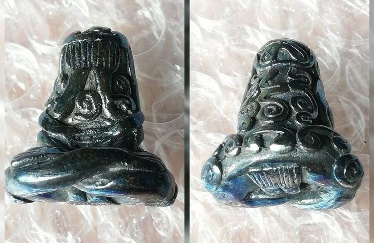 พระปิดตาหลวงพ่อทา หลวงปู่นาค หลวงพ่อเกิด หลวงพ่อทับ เนื้อเมฆพัตร รูปที่ 9