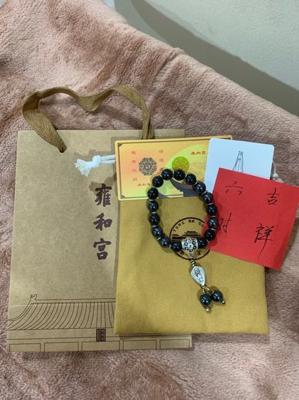 กำไลวัดลามะแท้ สีกรมออกดำ เสริมการงานการเงิน โชคดี ประสบความสำเร็จมั่งคั่งมั่นคง รูปที่ 4