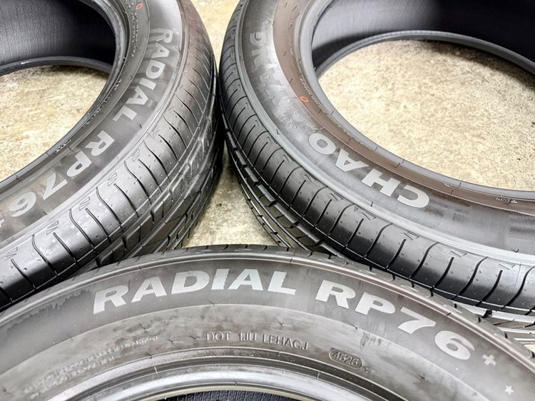 ยางถอดป้ายแดงขอบ 18” ยี่ห้อ CHAO YANG รุ่น RADIAI RP76 ขนาด 225-60R18 ปี 25 ตุ่มหน้ายางยังอยู่ครบ   รูปที่ 2