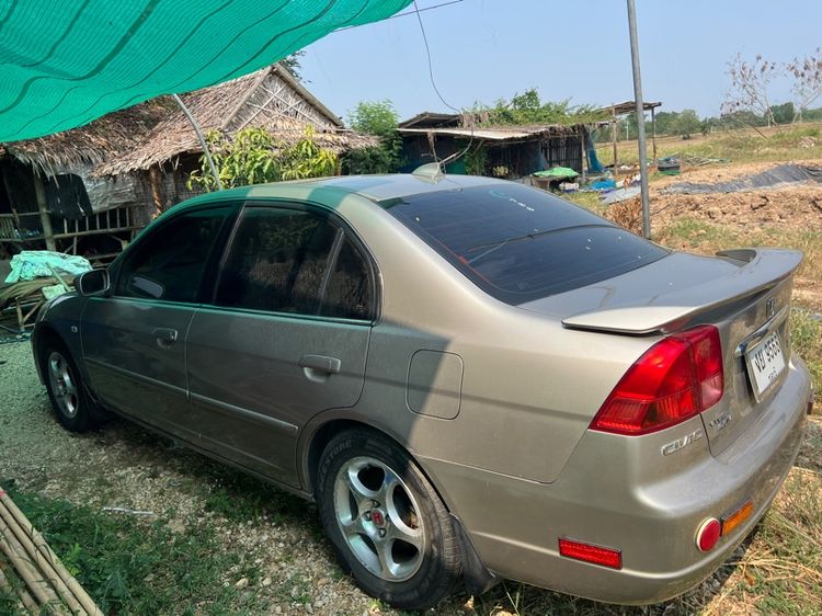 Honda Civic 2001 1.7 VTi Sedan เบนซิน ไม่ติดแก๊ส เกียร์อัตโนมัติ บรอนซ์ทอง รูปที่ 3