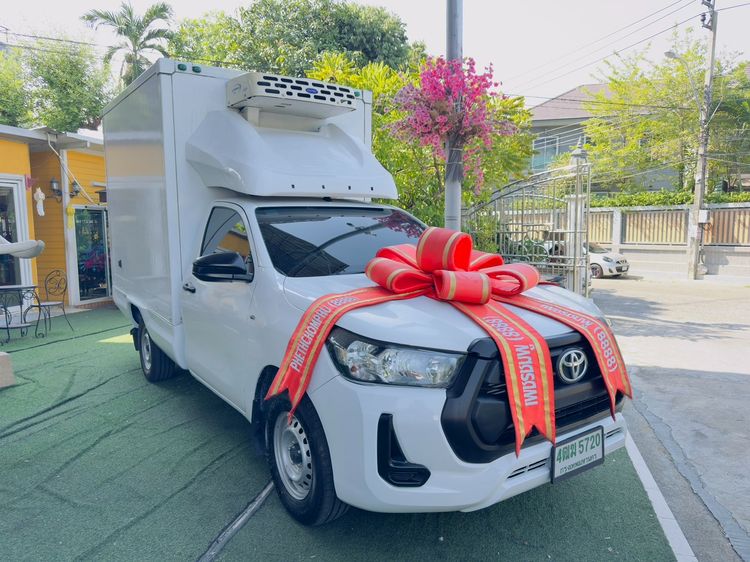 Toyota Hilux Revo 2021 2.4 Entry Pickup ดีเซล ไม่ติดแก๊ส เกียร์ธรรมดา ขาว รูปที่ 2