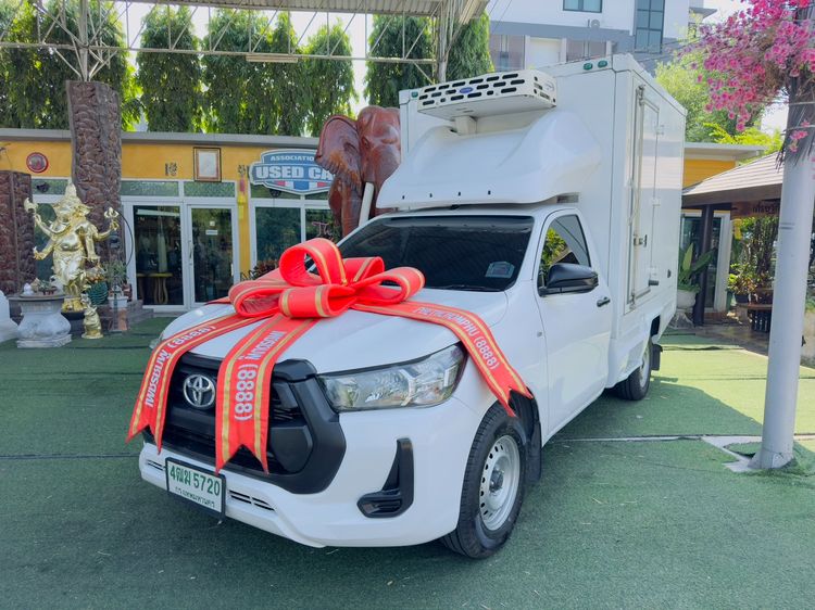 Toyota Hilux Revo 2021 2.4 Entry Pickup ดีเซล ไม่ติดแก๊ส เกียร์ธรรมดา ขาว รูปที่ 3
