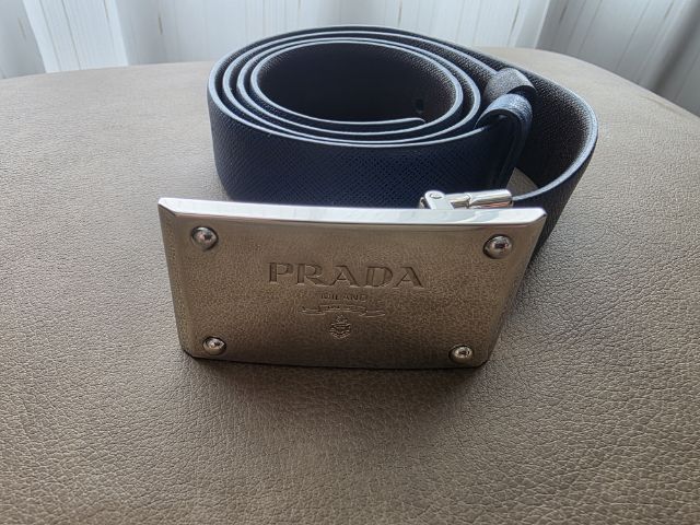 Prada Belt Milano ของแท้ (Reversible Saffiano Leather)