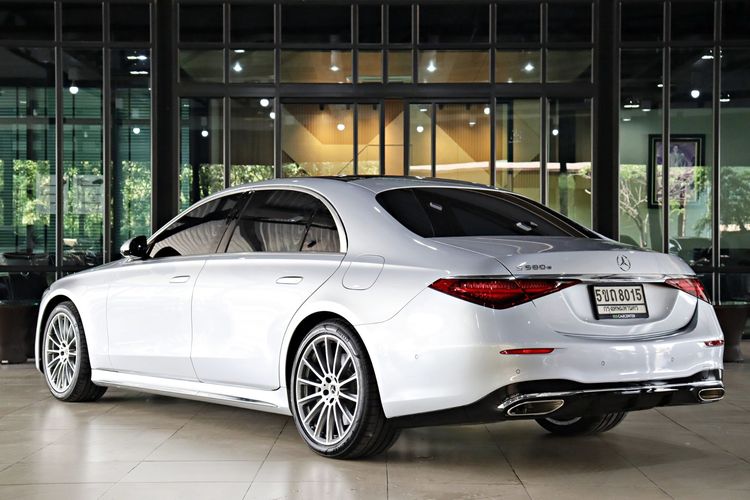 Mercedes-Benz S-Class 2022 S580 Sedan ปลั๊กอินไฮบริด (PHEV) ไม่ติดแก๊ส เกียร์อัตโนมัติ บรอนซ์เงิน รูปที่ 4