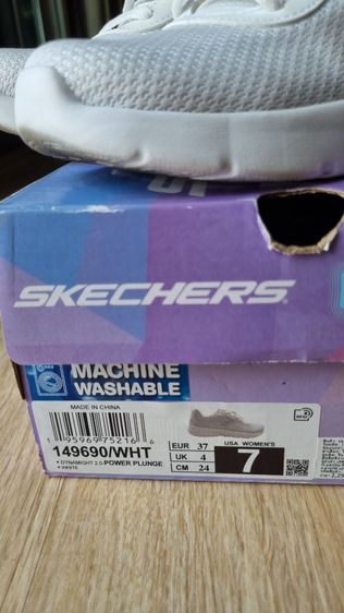 รองเท้าผ้าใบSkechers ลำลองผู้หญิงสีขาว เบอร์7(US) รูปที่ 12