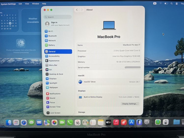 MacBook Pro 13-inch 2020 Ram16GB SSD512GB SpaceGray รูปที่ 8