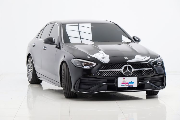 Mercedes-Benz C-Class 2022 C220 Sedan ดีเซล ไม่ติดแก๊ส เกียร์อัตโนมัติ ดำ รูปที่ 3