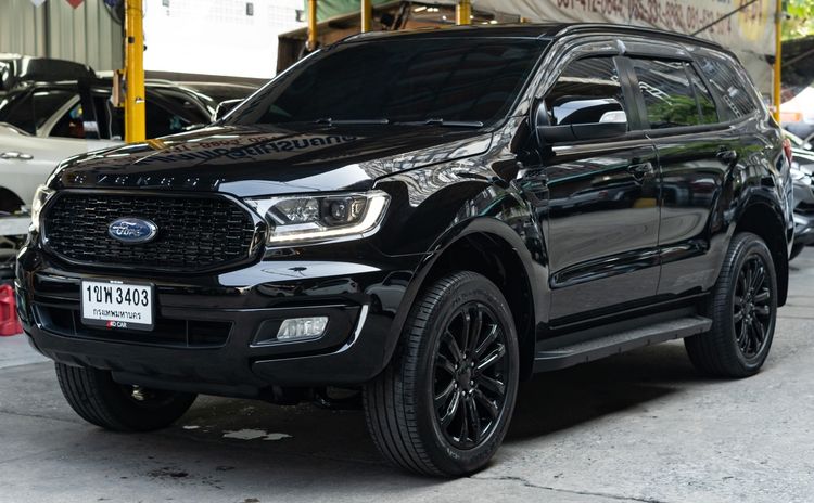 Ford Everest 2021 2.0 Turbo Sport Utility-car ดีเซล ไม่ติดแก๊ส เกียร์อัตโนมัติ ดำ รูปที่ 2