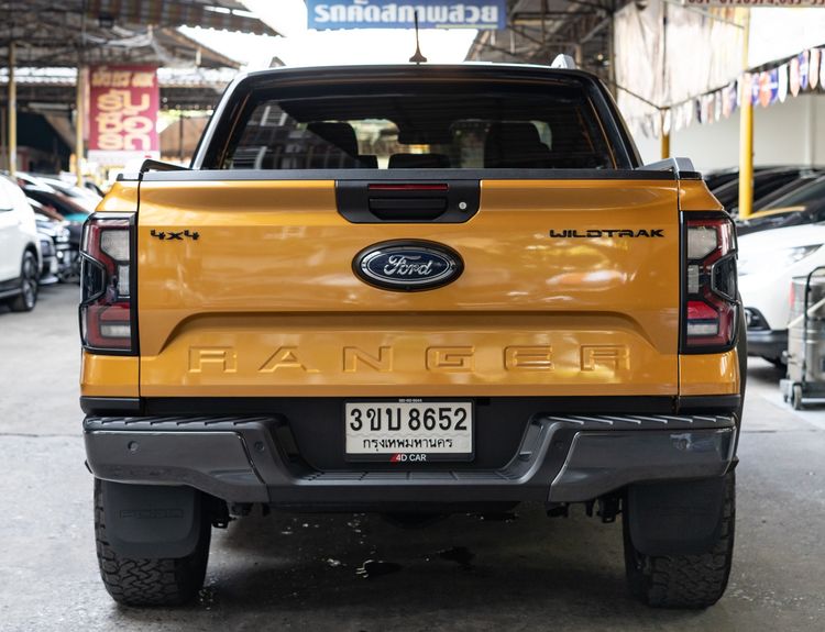 Ford Ranger 2022 2.0 Bi-Turbo 4WD Wildtrak Pickup ดีเซล ไม่ติดแก๊ส เกียร์อัตโนมัติ เหลือง รูปที่ 4