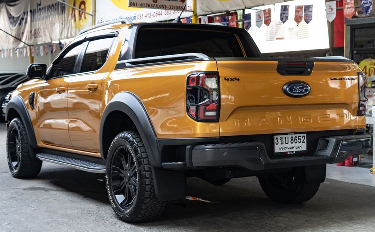 Ford Ranger 2022 2.0 Bi-Turbo 4WD Wildtrak Pickup ดีเซล ไม่ติดแก๊ส เกียร์อัตโนมัติ เหลือง รูปที่ 3