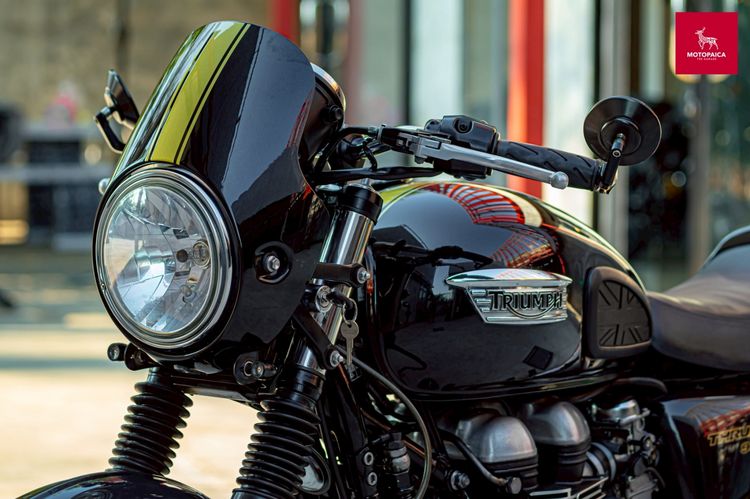 Triumph Thruxton900 ปี2016 สีดำ วิ่ง33,000Km. โช๊คหลังYSS รูปที่ 8