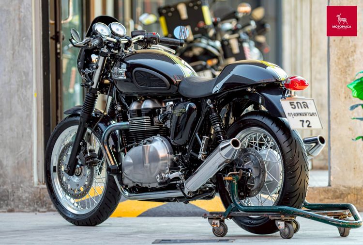 Triumph Thruxton900 ปี2016 สีดำ วิ่ง33,000Km. โช๊คหลังYSS รูปที่ 4