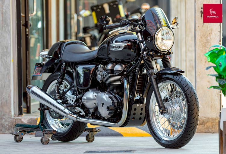 Triumph Thruxton900 ปี2016 สีดำ วิ่ง33,000Km. โช๊คหลังYSS