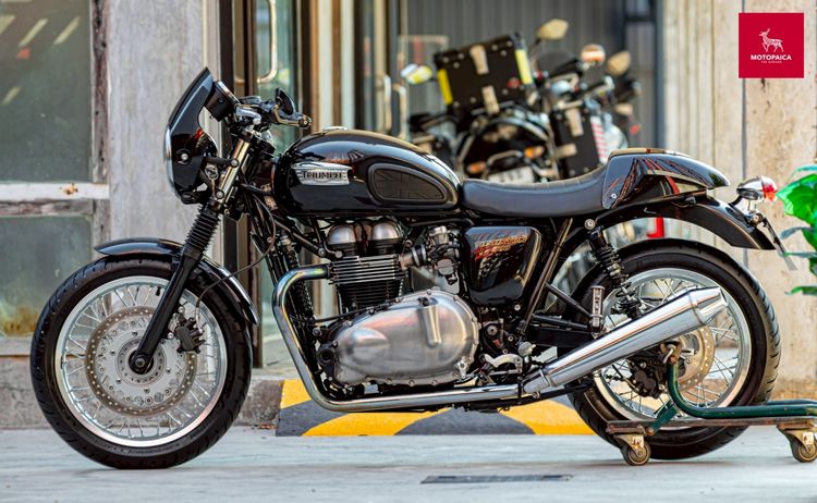 Triumph Thruxton900 ปี2016 สีดำ วิ่ง33,000Km. โช๊คหลังYSS รูปที่ 3