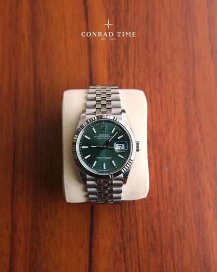 Rolex Datejust 126234 Mint Green Dial Jubilee 2025 36mm. Fullset  รูปที่ 4