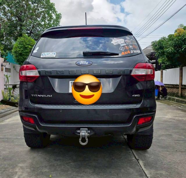 Ford Everest 2018 2.0 Bi-Turbo Wildtrak 4WD Van ดีเซล ไม่ติดแก๊ส เกียร์อัตโนมัติ ดำ รูปที่ 4