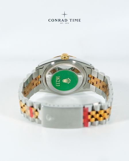 Rolex Datejust 16233 Ivory pyramid dial Two-Tone Jubilee 1992 36mm. Fullset  รูปที่ 9