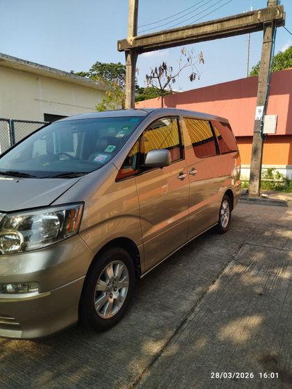 Toyota Alphard 2004 3.0 V6 Van เบนซิน ไม่ติดแก๊ส เกียร์อัตโนมัติ บรอนซ์ทอง รูปที่ 4