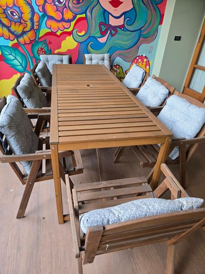 Furniture สนาม ของ ikea 9 ที่นั่ง 