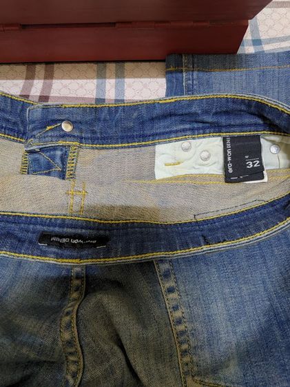 กางเกง​ยีนส์​ DENIM era-won ไซด์​32​ ยาว35นิ้วทรงสลิม​ สีวินเทจสวยๆ​ สภาพดีๆ​สวยๆ​ ราคา400บาท​ ไอดี0982548693​คุณโอ๊ต  รูปที่ 4