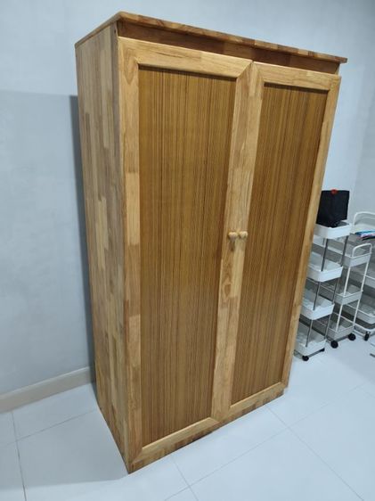 ตู้เสื้อผ้าไม้จริง(ไม้ยางประสาน)ขนาด69x46x172 รูปที่ 2