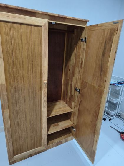 ตู้เสื้อผ้าไม้จริง(ไม้ยางประสาน)ขนาด69x46x172 รูปที่ 3