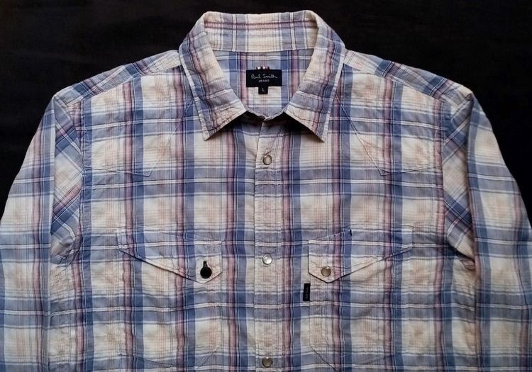 Paul Smith JEANS เสื้อเชิ้ต กระดุมมุก รูปที่ 10
