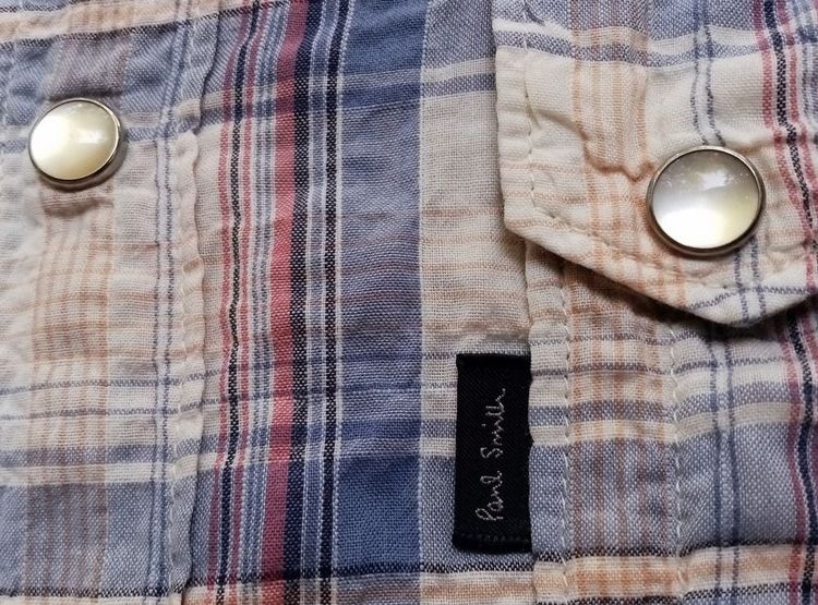 Paul Smith JEANS เสื้อเชิ้ต กระดุมมุก รูปที่ 8