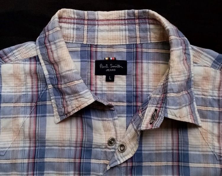 Paul Smith JEANS เสื้อเชิ้ต กระดุมมุก รูปที่ 9