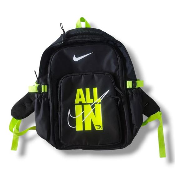ไม่ระบุ ดำ โพลีเอสเตอร์ อื่นๆ Nike กระเป๋าเป้ ขนาด: ฐาน 12” สูง 18”