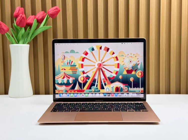 Apple แมค โอเอส 8 กิกะไบต์ อื่นๆ ไม่ใช่ MacBook Air 13-inch M1,2020 Ram8GB SSD256GB Gold