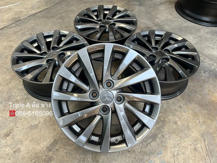 ✨ล้อแม็ก✨Mitsu Attrage ขอบ 15 สีเทาไฮเปอร์💖สวยกริ๊บ💖