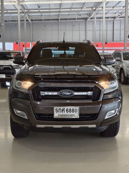 Ford Ranger 2016 2.2 Hi-Rider Wildtrak Pickup ดีเซล เกียร์อัตโนมัติ ดำ รูปที่ 2