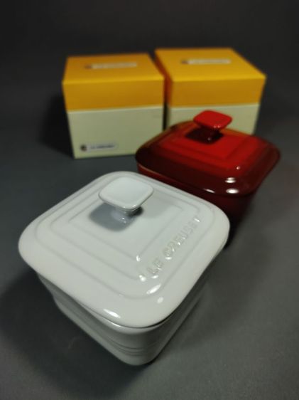 ชุดหม้อเซรามิก Le Creuset Small Ramekin Carre with Lid (ทรงสี่เหลี่ยม) ชุดสองใบ รูปที่ 8