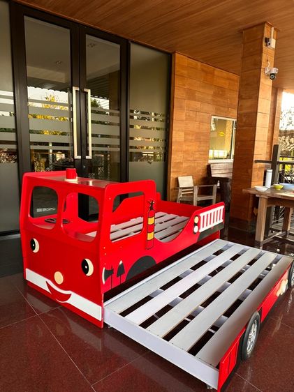 ที่นอนเด็ก เตียงนอนเด็ก 3 ฟุต รถดับเพลิง