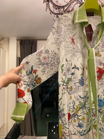 กุชชี่ เสื้อเชิ้ต แขนยาว สภาพใหม่เอี่ยม  รูปที่ 8