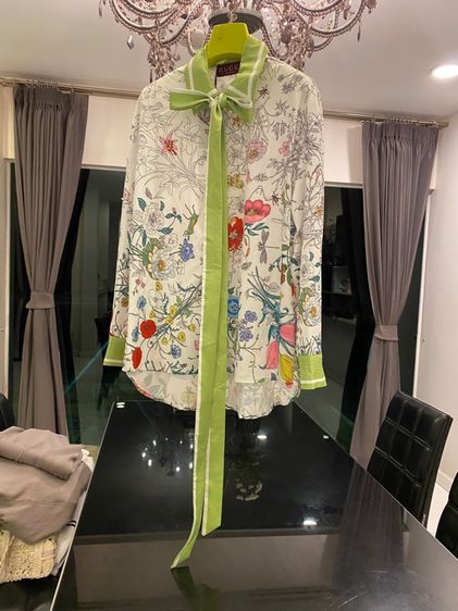 กุชชี่ เสื้อเชิ้ต แขนยาว สภาพใหม่เอี่ยม  รูปที่ 5