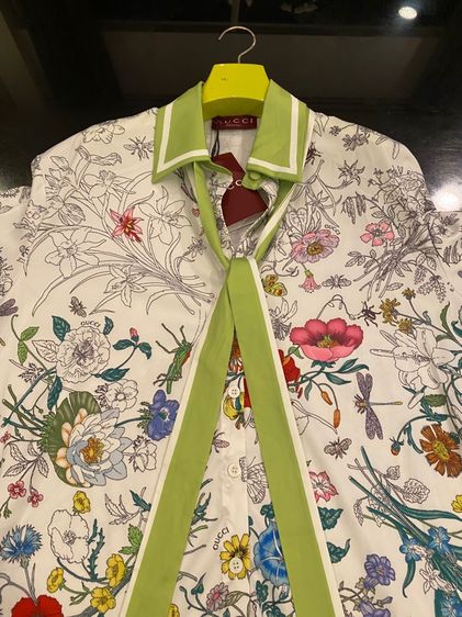 กุชชี่ เสื้อเชิ้ต แขนยาว สภาพใหม่เอี่ยม  รูปที่ 10