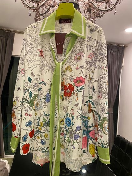 กุชชี่ เสื้อเชิ้ต แขนยาว สภาพใหม่เอี่ยม  รูปที่ 6