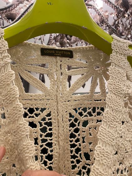 หลุยส์วิตตอง เสื้อแขนยาว เนื้อผ้าไหมพรมอิตาลีเส้นเล็ก ถักทั้งตัว รูปที่ 3