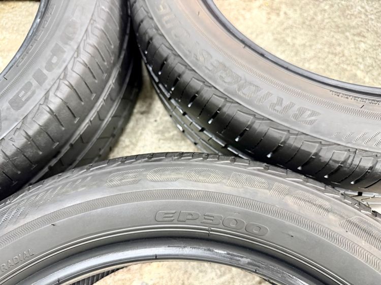 ยางเปอร์เซ็นต์ขอบ 16” ยี่ห้อ BRIDGESTONE รุ่น ECOPIA EP300 ขนาด 185-55R16 ปี 22 ดอกยางสวยพร้อมใช้งาน รูปที่ 2