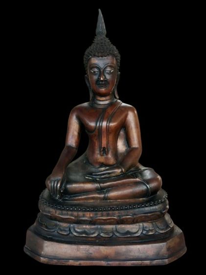 พระบูชารัชกาล หน้าตัก 6 นิ้ว สูง 12 นิ้ว ดินไทย ตามุก