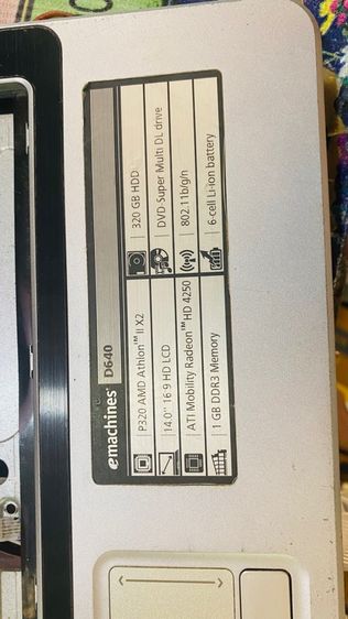 บอดี้โน้ตบุ๊ก emachines D640 ชำระปลายทางได้ รูปที่ 6