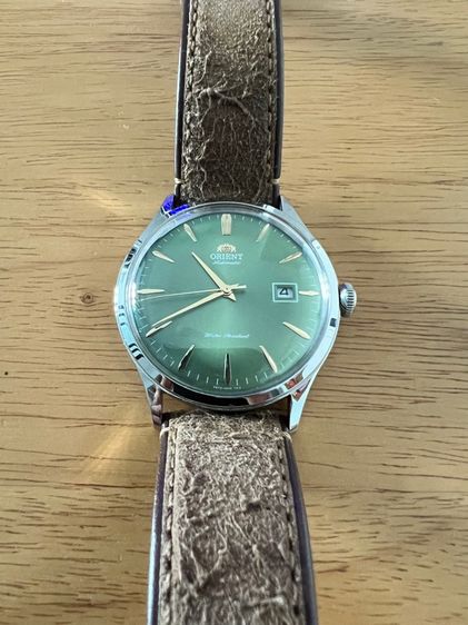 นาฬิกา Orient Bambino ขนาด 42 มม. สีเขียว มือสอง