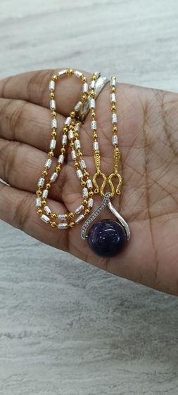 จี้หินอเมทิสแท้ 12 มิลพร้อมสร้อยคองานจิวเวอร์รี่ใส่อาบน้ำได้ยาว 18 นิ้วเหนือล่องนม รูปที่ 16