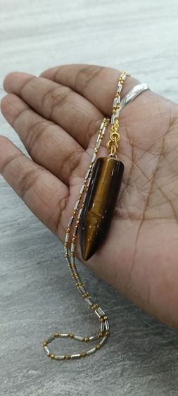 จี้หินไทเกอร์อายแท้พร้อมสร้อยคอใส่อาบน้ำได้ยาว 18 นิ้วเหนือล่องนม รูปที่ 14