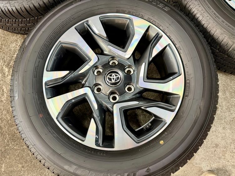 ล้อแม็ก TOYOTA LEADER ขอบ 18”  ยาง DUNLOP 265-60R18 ปี 26  สีเส้นตุ่มหน้ายางยังอยู่ รูปที่ 5