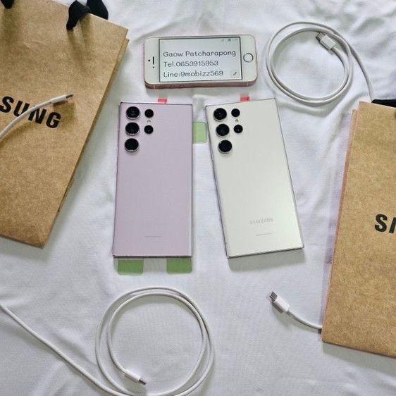 Samsung S23ultra 5g 256g 512g มีสีgreen lawender white งานเคลมจอ แบตให้จากศูนย์ ให้ใช้ได้ยาวๆสบายใจ รูปที่ 2