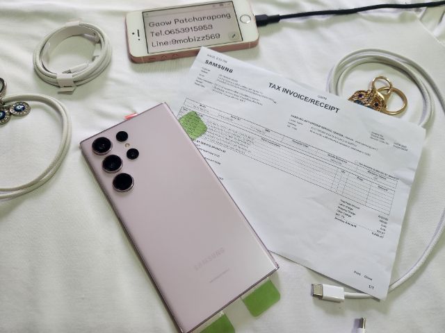 Samsung S23ultra 5g 256g 512g มีสีgreen lawender white งานเคลมจอ แบตให้จากศูนย์ ให้ใช้ได้ยาวๆสบายใจ รูปที่ 3